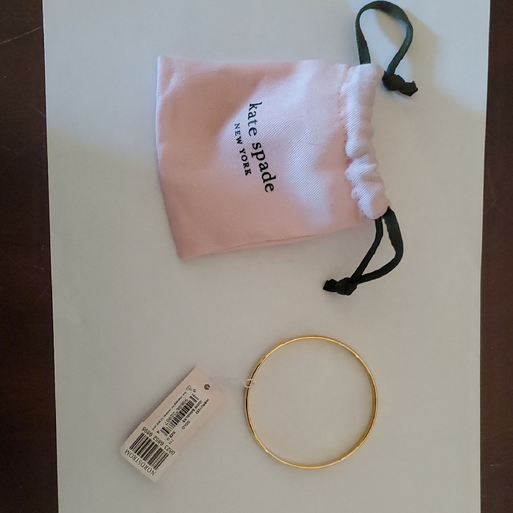 Kate Spade Gold-Tone Bangle with Dust Bag